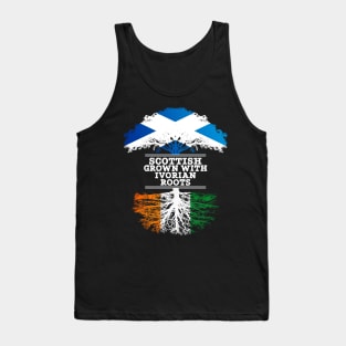 Scottish Grown With Ivorian Roots - Gift for Ivorian With Roots From Ivory Coast Tank Top